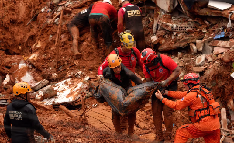 Tragedia en Minas Gerais: 10 muertos por lluvias torrenciales y deslizamientos de tierra