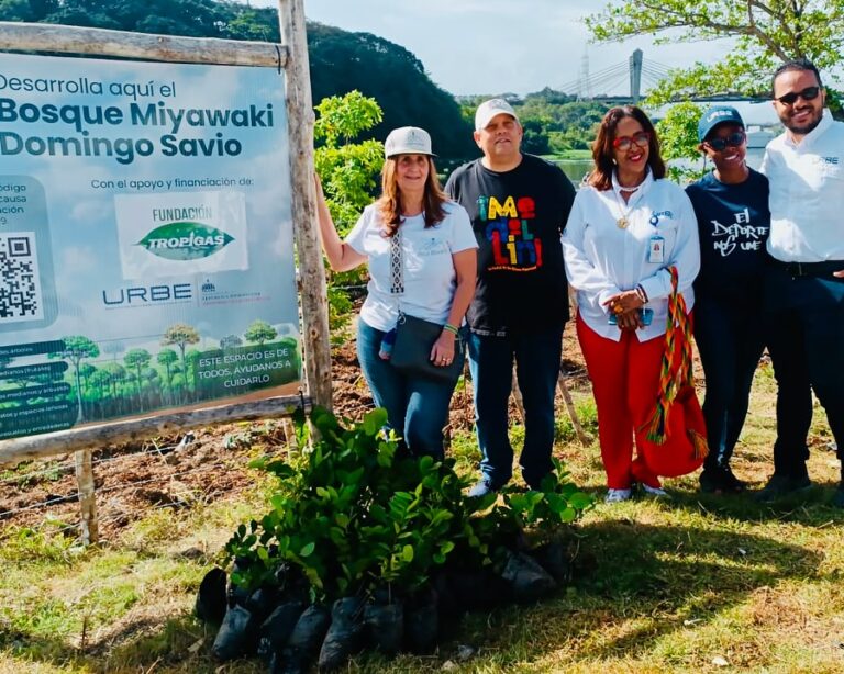Ex Alumnos Loyola 79 reforestan el río Ozama con método Miyawaki