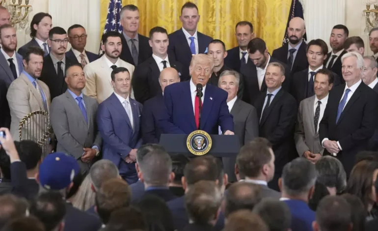 🇺🇸 Trump recibe a los Dodgers en la Casa Blanca y elogia a Ohtani y Betts en emotiva ceremonia