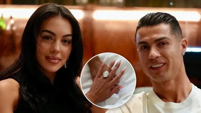 Cristiano Ronaldo y Georgina Rodríguez anuncian su compromiso con un lujoso anillo