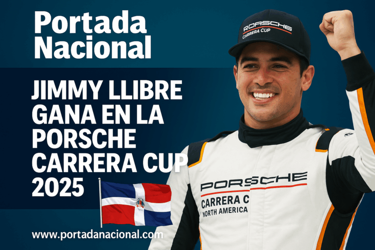 ¡Orgullo dominicano! Jimmy Llibre gana en la Porsche Carrera Cup North America 2025