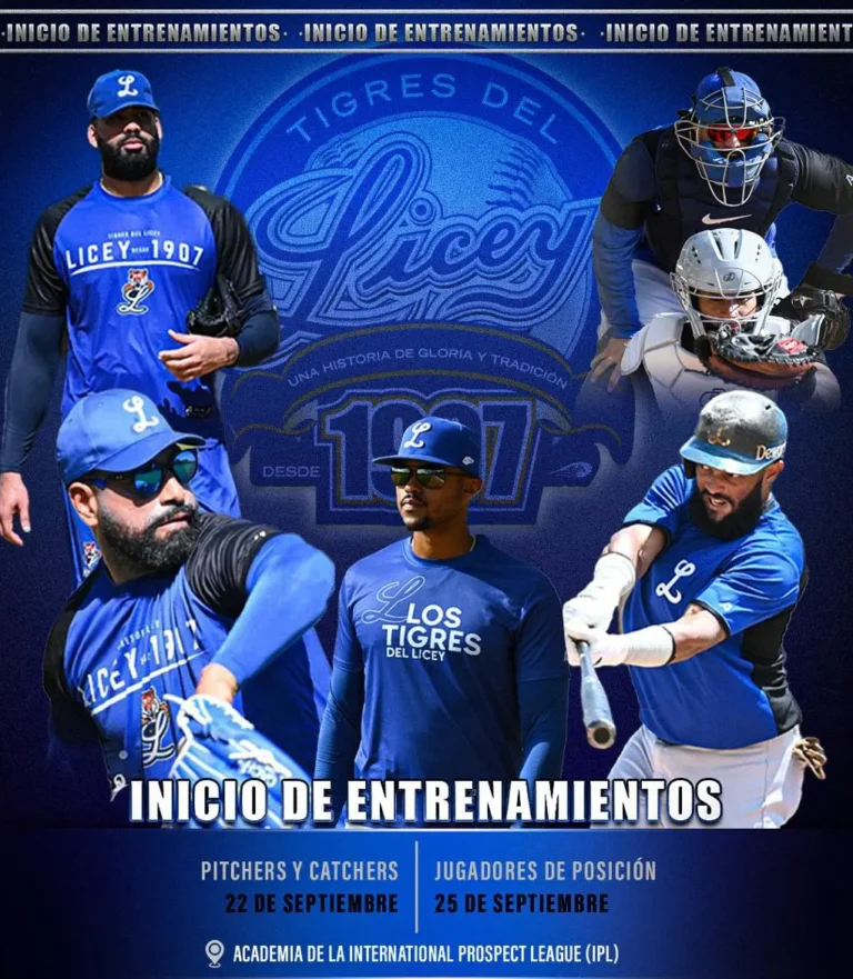 Tigres del Licey arrancan entrenamientos rumbo a la temporada 2025-26 de LIDOM