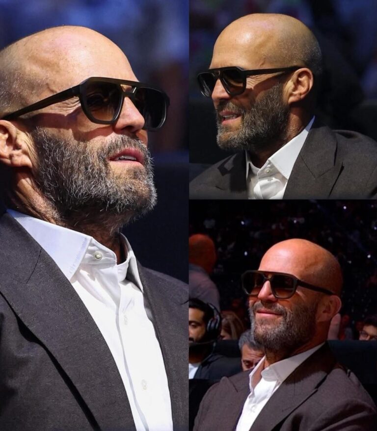¡Presencia de lujo! Jason Statham sorprende en el Allegiant Stadium durante la pelea Canelo vs. Crawford