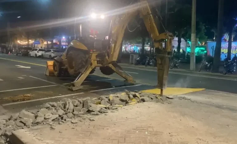 Intrant retira muro reductor de velocidad del Malecón tras fuertes reclamos de conductores