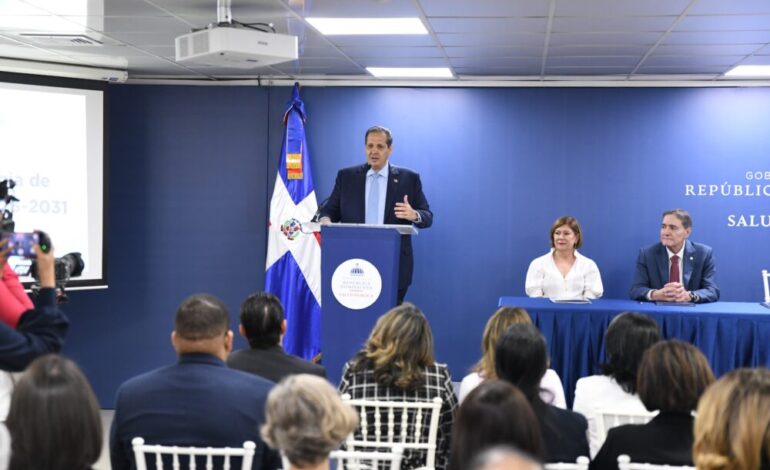 RD y OPS firman nueva estrategia de cooperación en salud 2026–2031