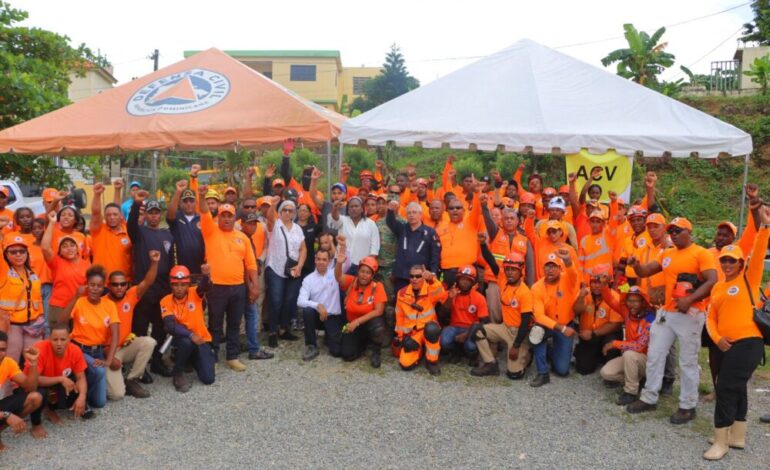 Defensa Civil participa en masivo simulacro de evacuación en Miches