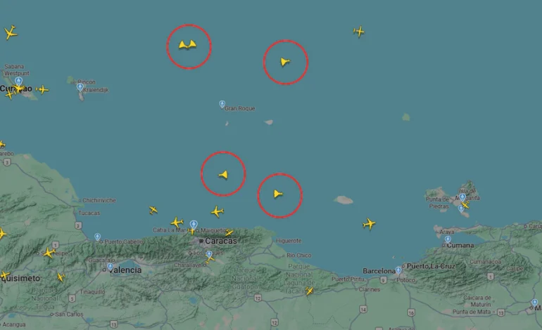 Aviones de combate de EE. UU. sobrevuelan costas venezolanas en medio de tensión regional