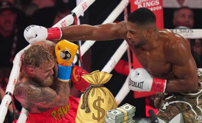Anthony Joshua rompe el boxeo: gana US$92 MILLONES tras noquear a Jake Paul y firma la bolsa más grande de su carrera