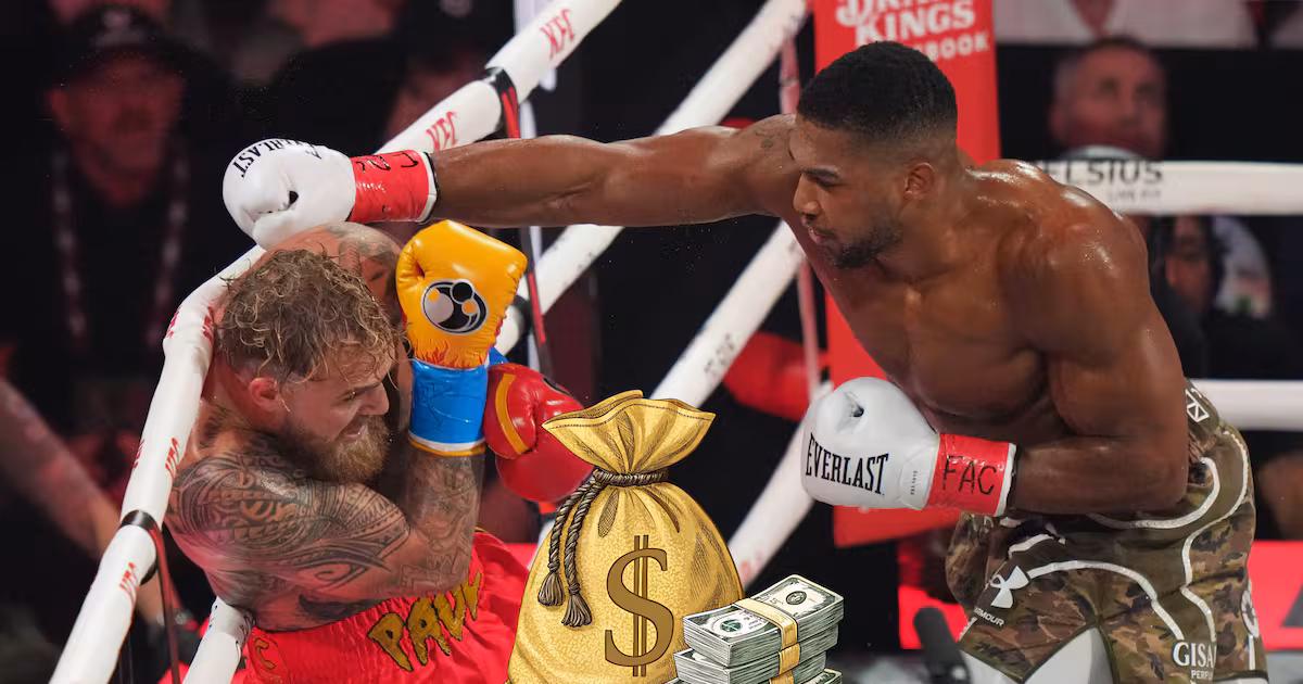 Anthony Joshua rompe el boxeo: gana US$92 MILLONES tras noquear a Jake Paul y firma la bolsa más grande de su carrera