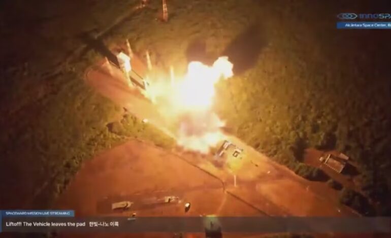 Cohete surcoreano Hanbit-Nano se estrella tras despegar en Brasil