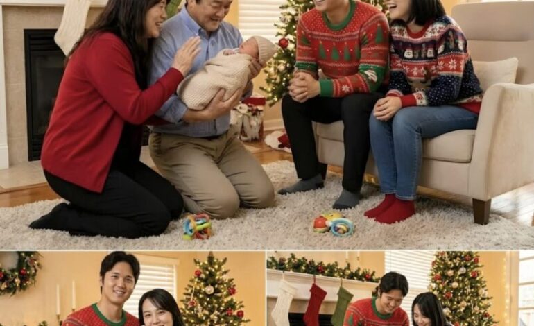 Shohei Ohtani muestra por primera vez a su familia y un detalle desata la curiosidad de los fanáticos