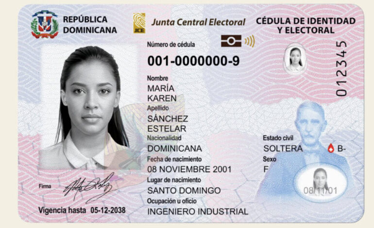 JCE detalla requisitos para obtener la nueva cédula dominicana
