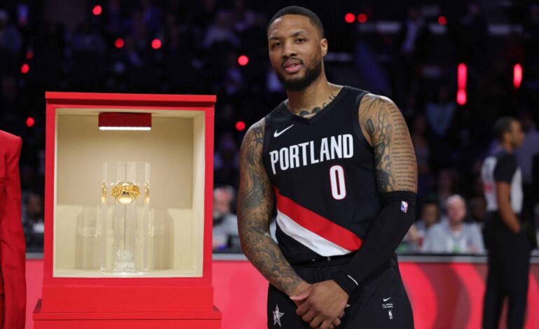 Damian Lillard conquista su tercer concurso de triples pese a lesión