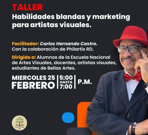 Taller gratuito fortalecerá habilidades blandas y marketing para artistas visuales