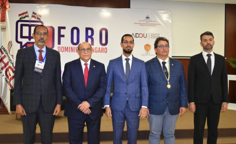 ADOU impulsa cooperación académica con Hungría en Foro Dominico-Húngaro de Rectores