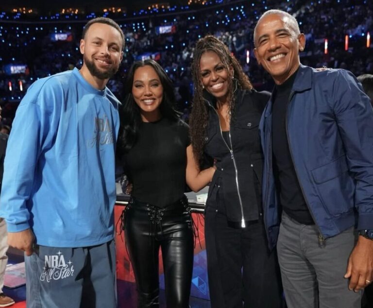 Los Obama y los Curry acaparan miradas en el All-Star Game 2026 de la NBA en Los Ángeles