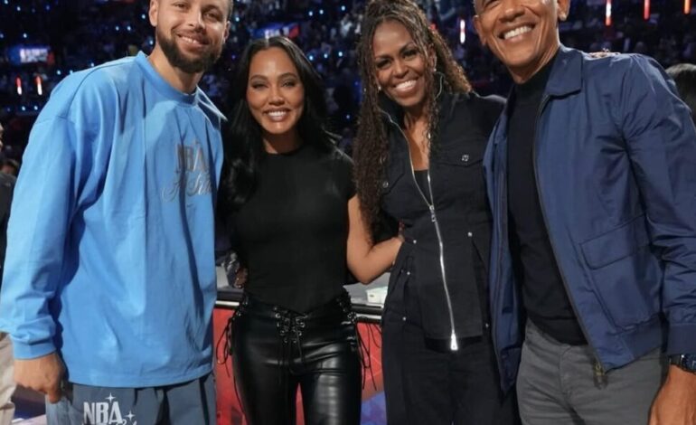 Los Obama y los Curry acaparan miradas en el All-Star Game 2026 de la NBA en Los Ángeles