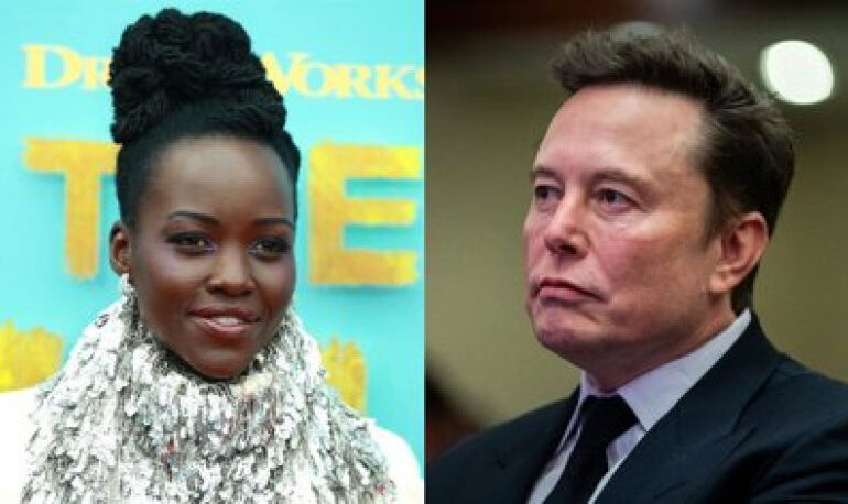 Elon Musk estalla por posible elección de Lupita Nyong’o como Helena de Troya