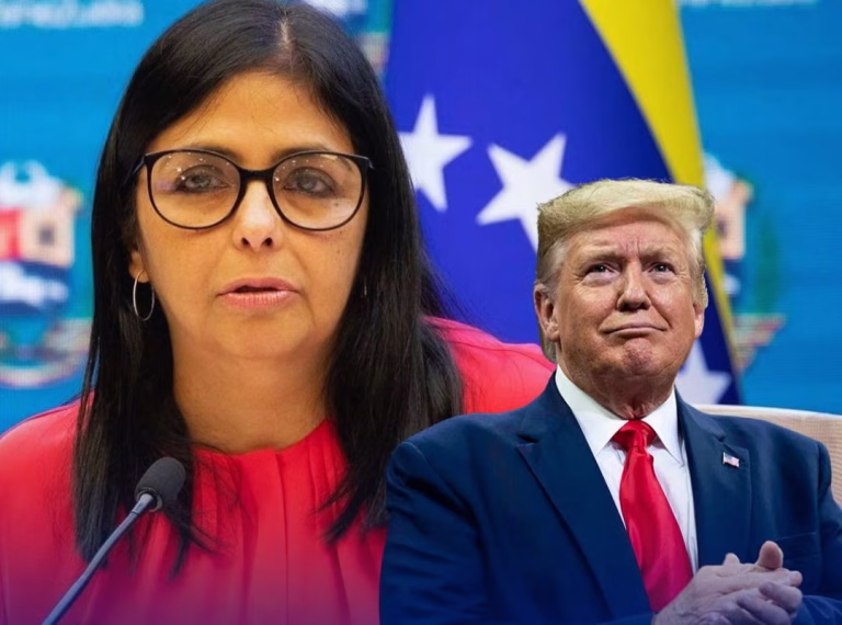 Delcy Rodríguez pide a Donald Trump poner fin al bloqueo y sanciones contra Venezuela