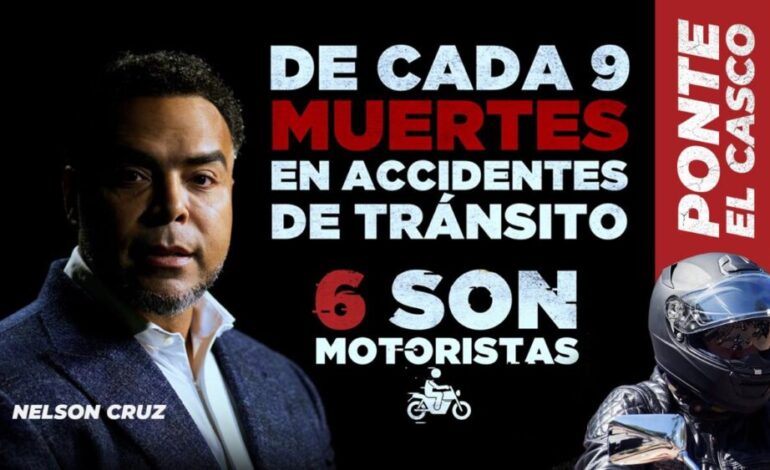 Nelson Cruz se une a campaña de seguridad vial de DIGESETT