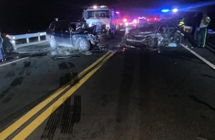 Otro accidente en la Circunvalación de Baní deja dos muertos tras choque frontal