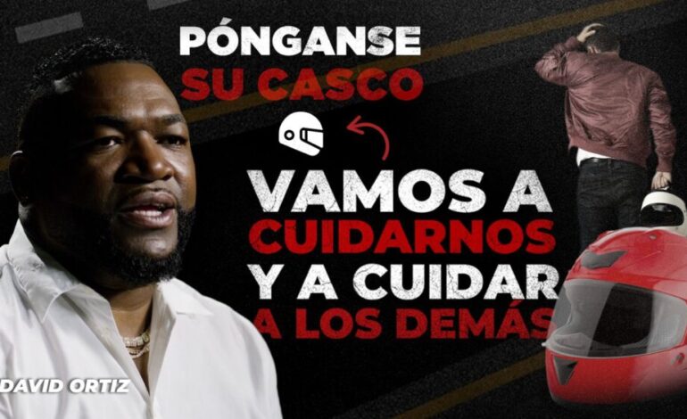 David Ortiz se une a DIGESETT en campaña de concienciación vial