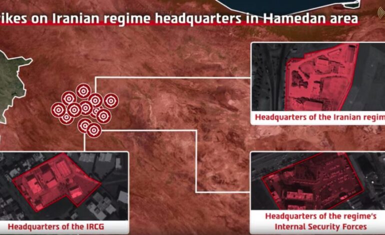 Israel intensifica ataques contra bases iraníes en Hamadán