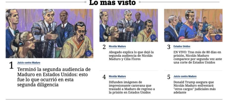 Impactante operativo: así fue el traslado de Nicolás Maduro por Nueva York hasta su cárcel en Brooklyn