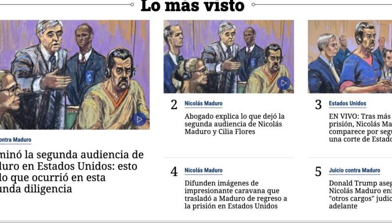 Impactante operativo: así fue el traslado de Nicolás Maduro por Nueva York hasta su cárcel en Brooklyn