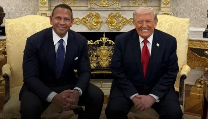 Alex Rodríguez sorprende con aparición en la Casa Blanca junto al presidente Donald Trump