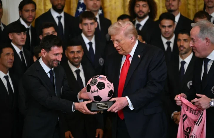 Trump recibe a Lionel Messi y al Inter Miami en la Casa Blanca: “Mi hijo es un gran fan tuyo”