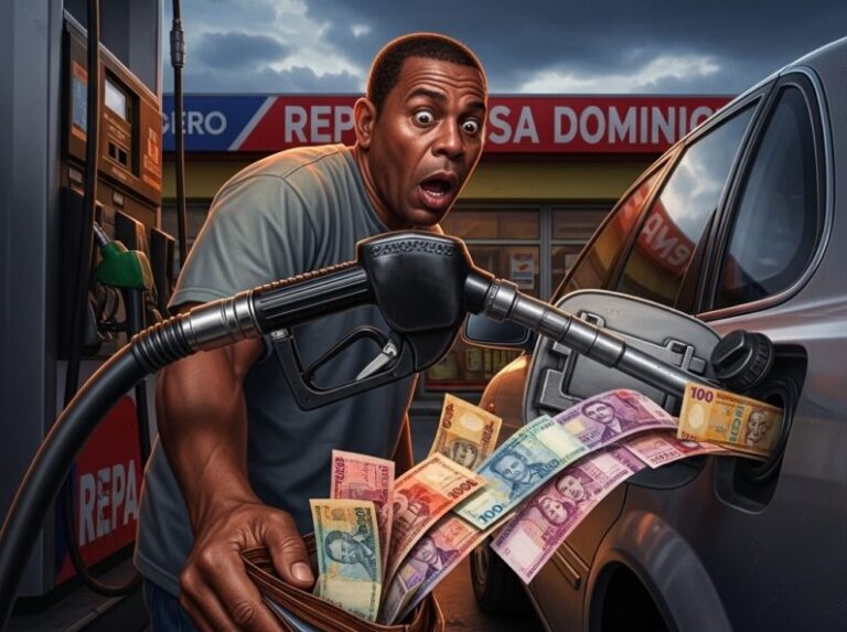 Suben RD$5 las gasolinas y el gasoil en RD