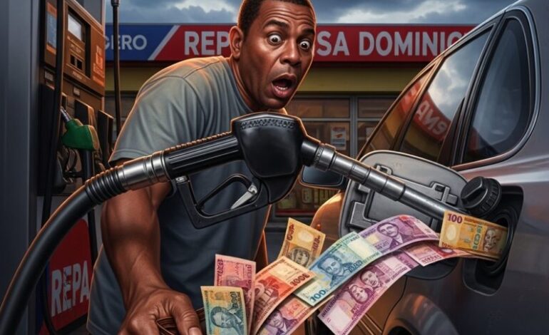 Suben RD$5 las gasolinas y el gasoil en RD