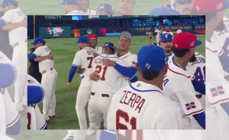 Dominicanos y venezolanos protagonizan emotivo momento de hermandad en Miami previo al Clásico Mundial 2026