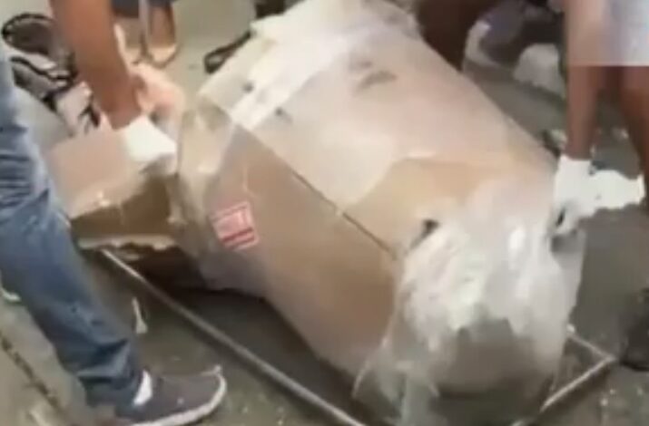 Hallan mujer estrangulada dentro de una caja de cartón en San Cristóbal