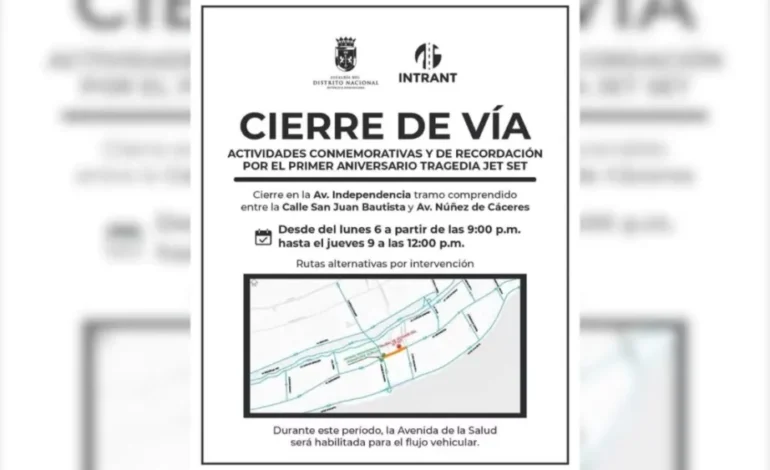 Cierran tramo de la Independencia por acto del Jet Set