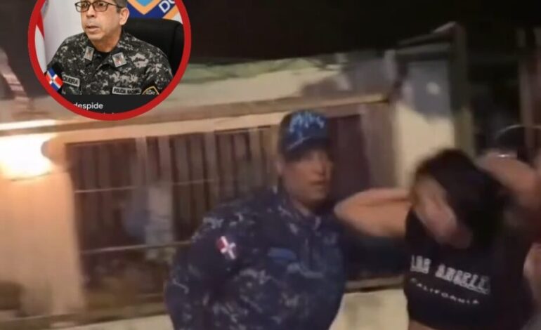 Suspenden coronel por agredir a mujer en Los Mina