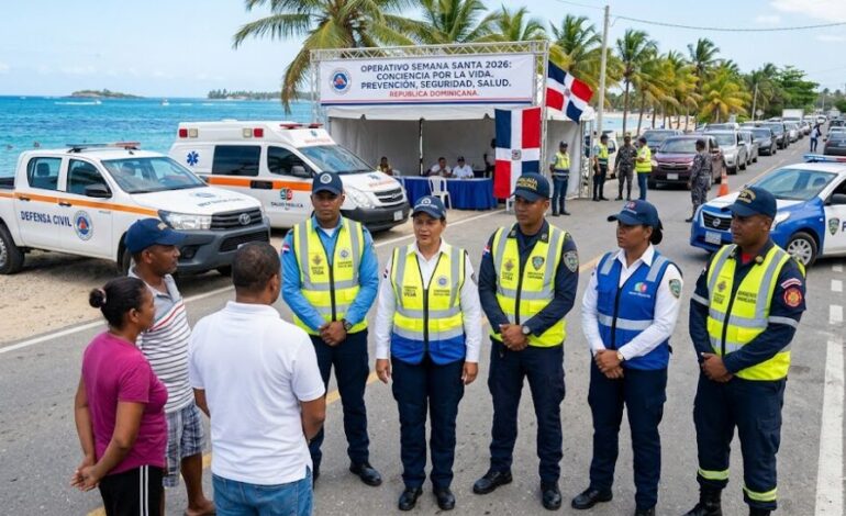 COE activa operativo “Conciencia por la Vida” para Semana Santa 2026 en toda la República Dominicana