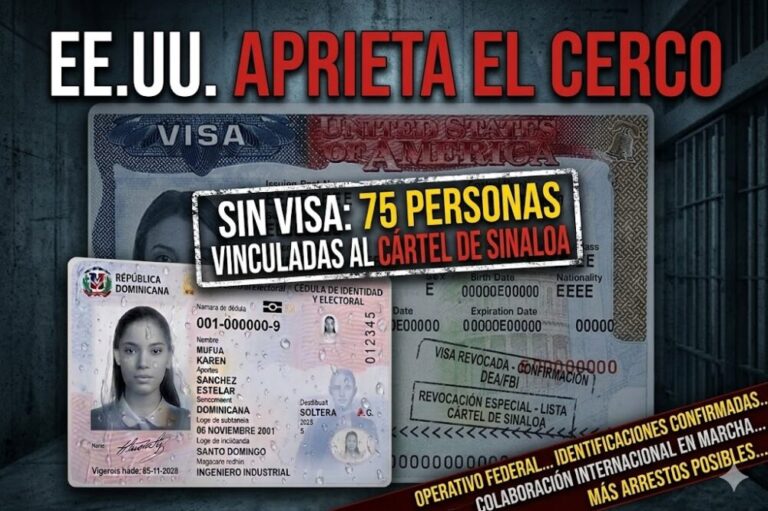 EE.UU. aprieta el cerco: sin visa 75 personas vinculadas al Cártel de Sinaloa