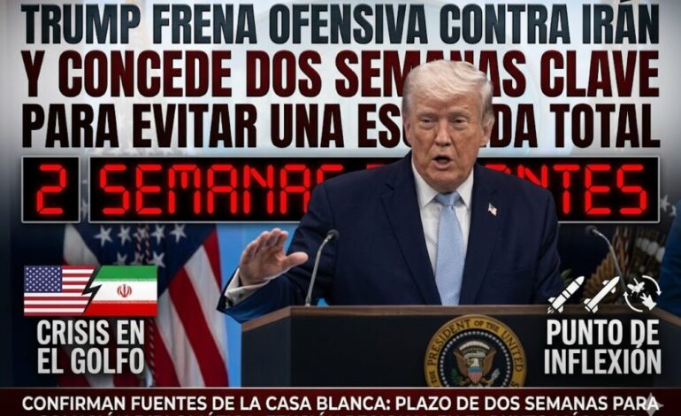 Trump pausa ataques a Irán por 14 días