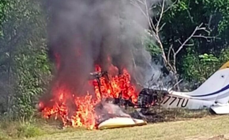 Dos heridos tras accidente de avioneta en base aérea de Dajabón