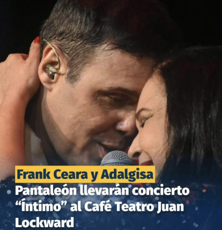 Frank Ceara y Adalgisa Pantaleón llevarán “Íntimo” al Teatro Nacional con tres noches cargadas de emociones
