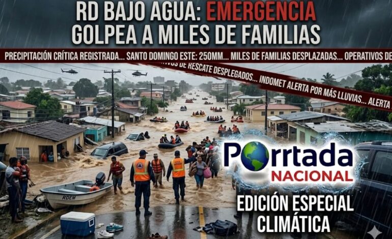 RD bajo agua: emergencia golpea a miles de familias