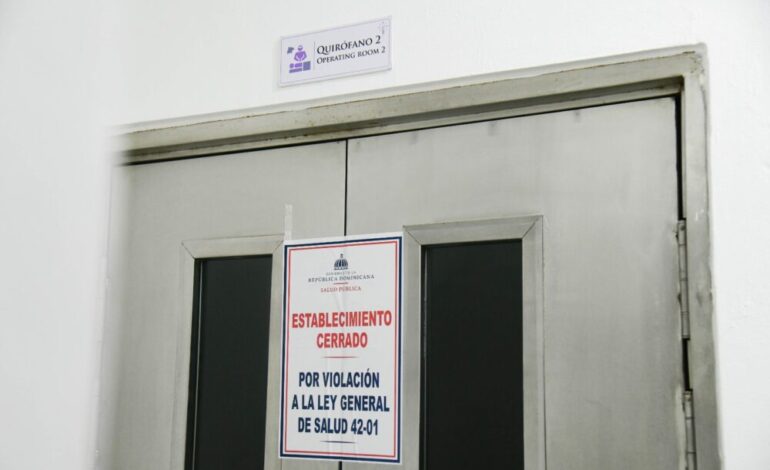 Salud clausura más de 500 centros por violaciones sanitarias en RD
