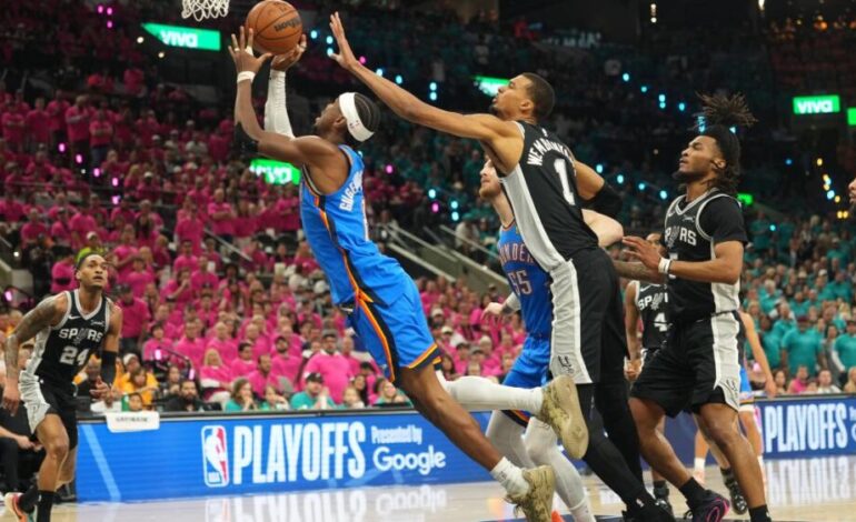 Thunder responde con autoridad y silencia a Spurs en San Antonio