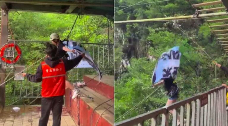 Turista muere tras falla en columpio extremo en parque de China
