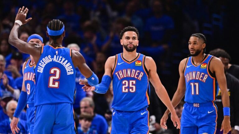 Thunder aplasta a Lakers y golpea primero en semifinales del Oeste
