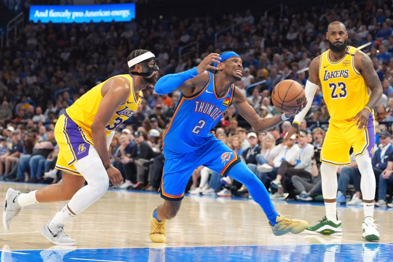 Lakers desafían a Thunder en duelo clave del Oeste