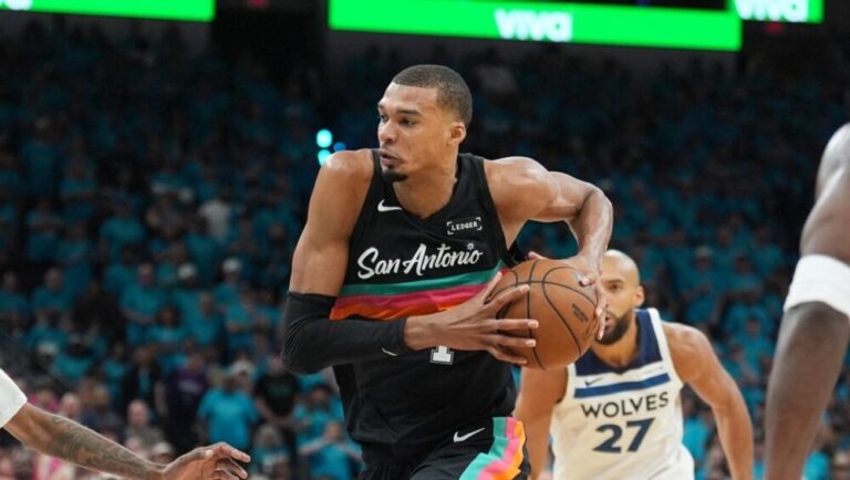 Timberwolves denuncian tapones ilegales de Wembanyama pese a récord histórico