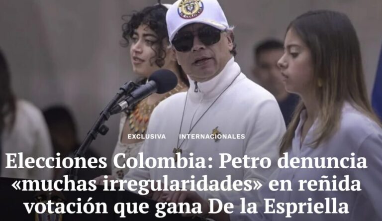 Petro denuncia irregularidades en ajustado cierre electoral en Colombia